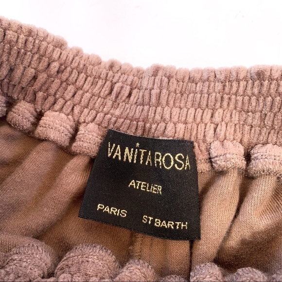 Vanita Rosa Taupe Luxury LowRise Velour Joggers XS - Picture 3 of 12